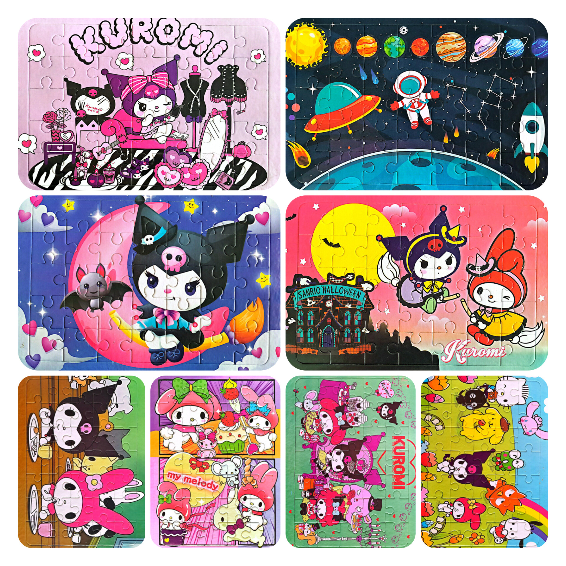 پک 8 عددی پازل کودک با طرح فانتزی